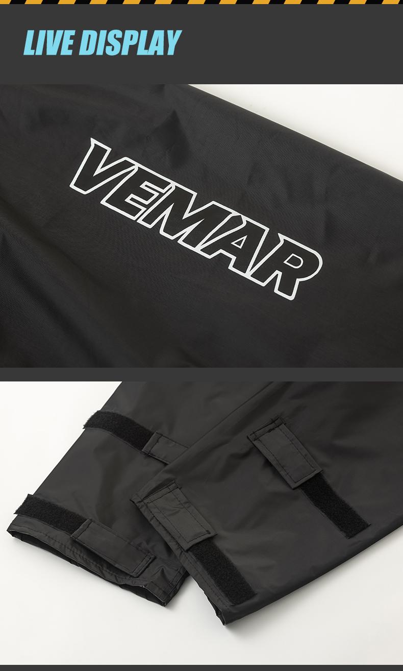 VEMAR Motorcycle Split Raincoat Unisex Rain Jacket and Pants Set for Delivery Riders Motocross Raincoat with Hat