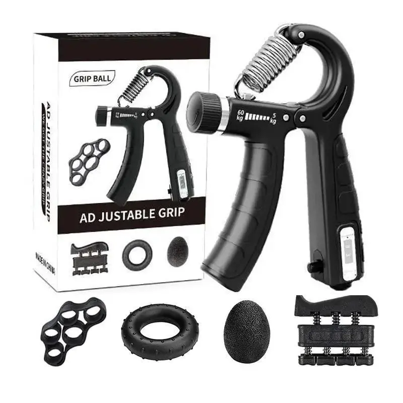 Customizable Adjustable Hand Grip Trainer Strengthener with Comfort Padding - Fitness Equipment, Portable Wrist Tool for Home Use, Thoughtful Mother’s Day Gift for Active Moms