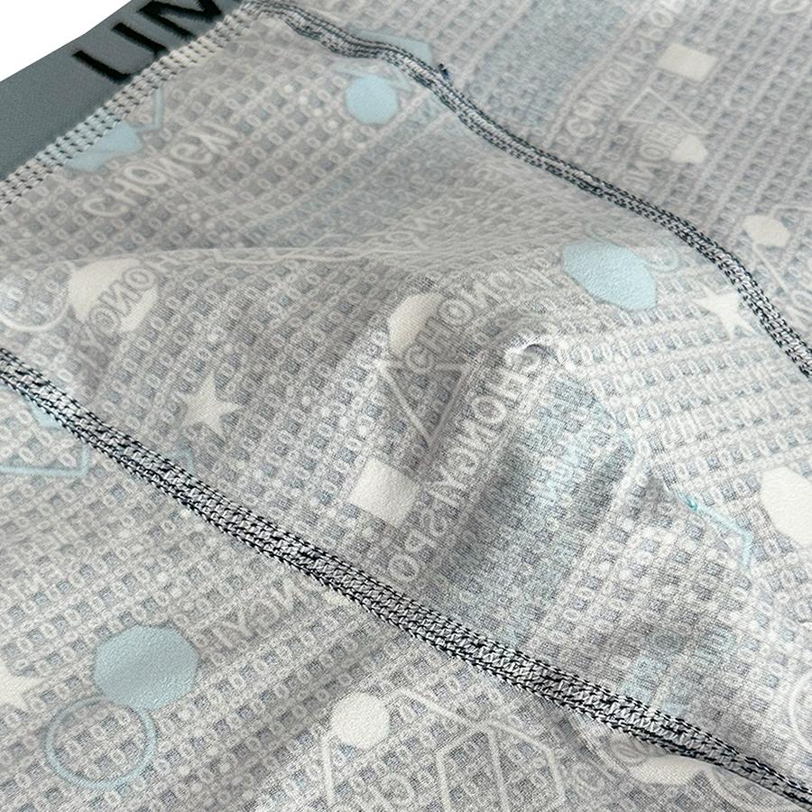 KJFISTMU 16-piece men's boxer briefs set, graffiti print, stylish underwear, comfortable, soft, and breathable. Cloud-like soft touch, silky fit, suitable for sports and workouts, wearable in all seasons. Men's apparel. Fabric for men's clothing.