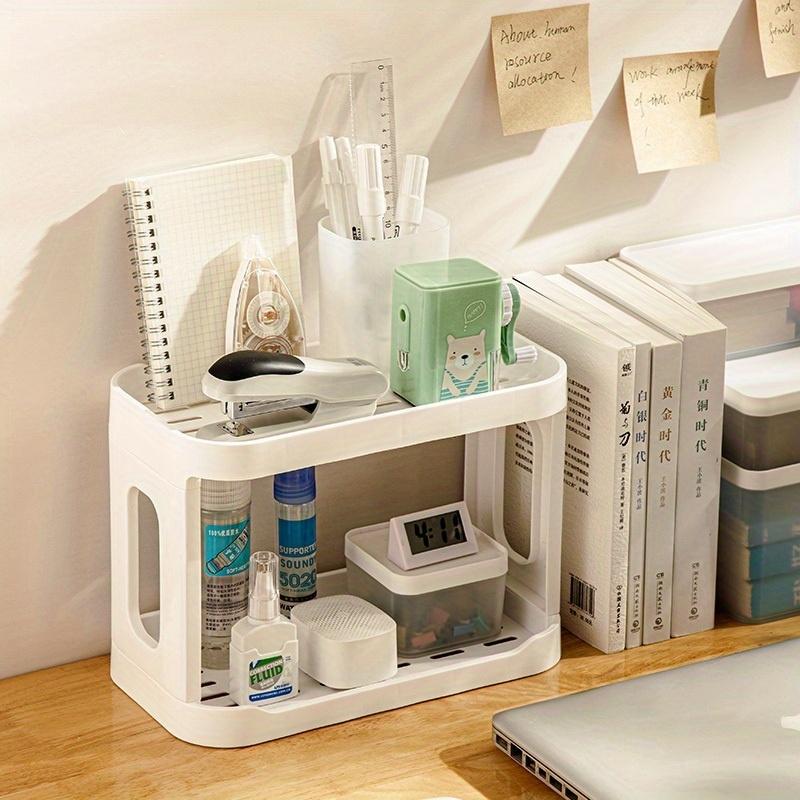 2-Tier Bathroom Counter Organizer, Space-Saving Storage Rack for Vanity, Toiletries & Makeup in Bathroom & Kitchen Counter