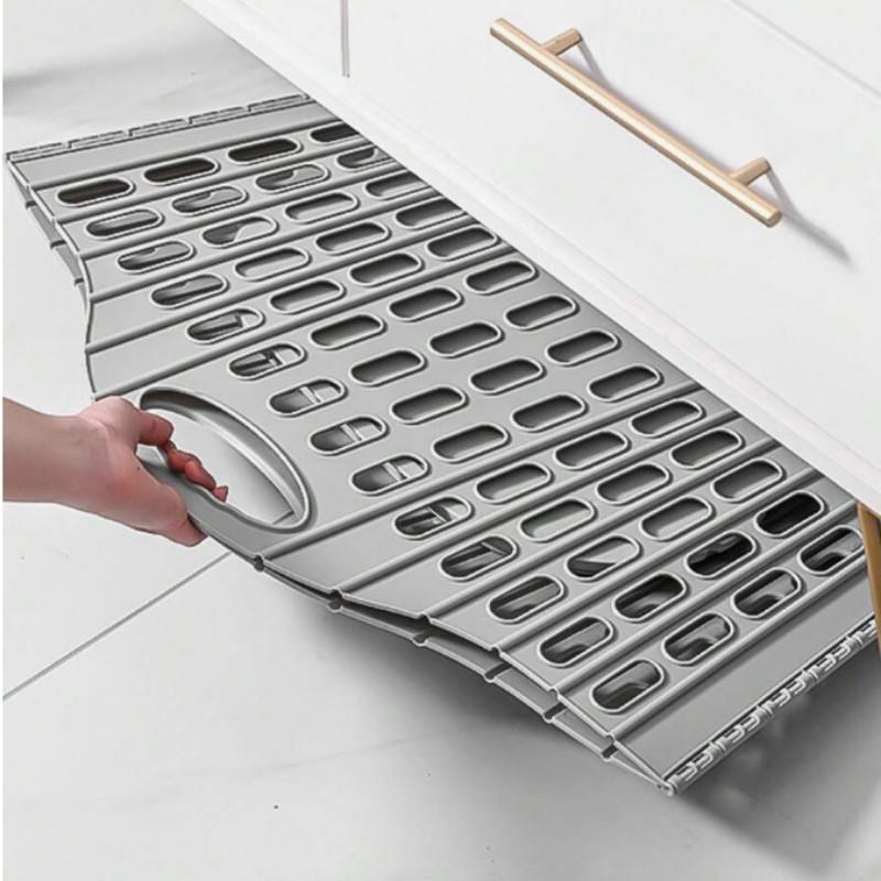 Modern Foldable Laundry Basket, Wall-Mounted Portable Multi-Layer Dirty Clothes Storage Box, Polypropylene Square Laundry Basket for Home Bathroom