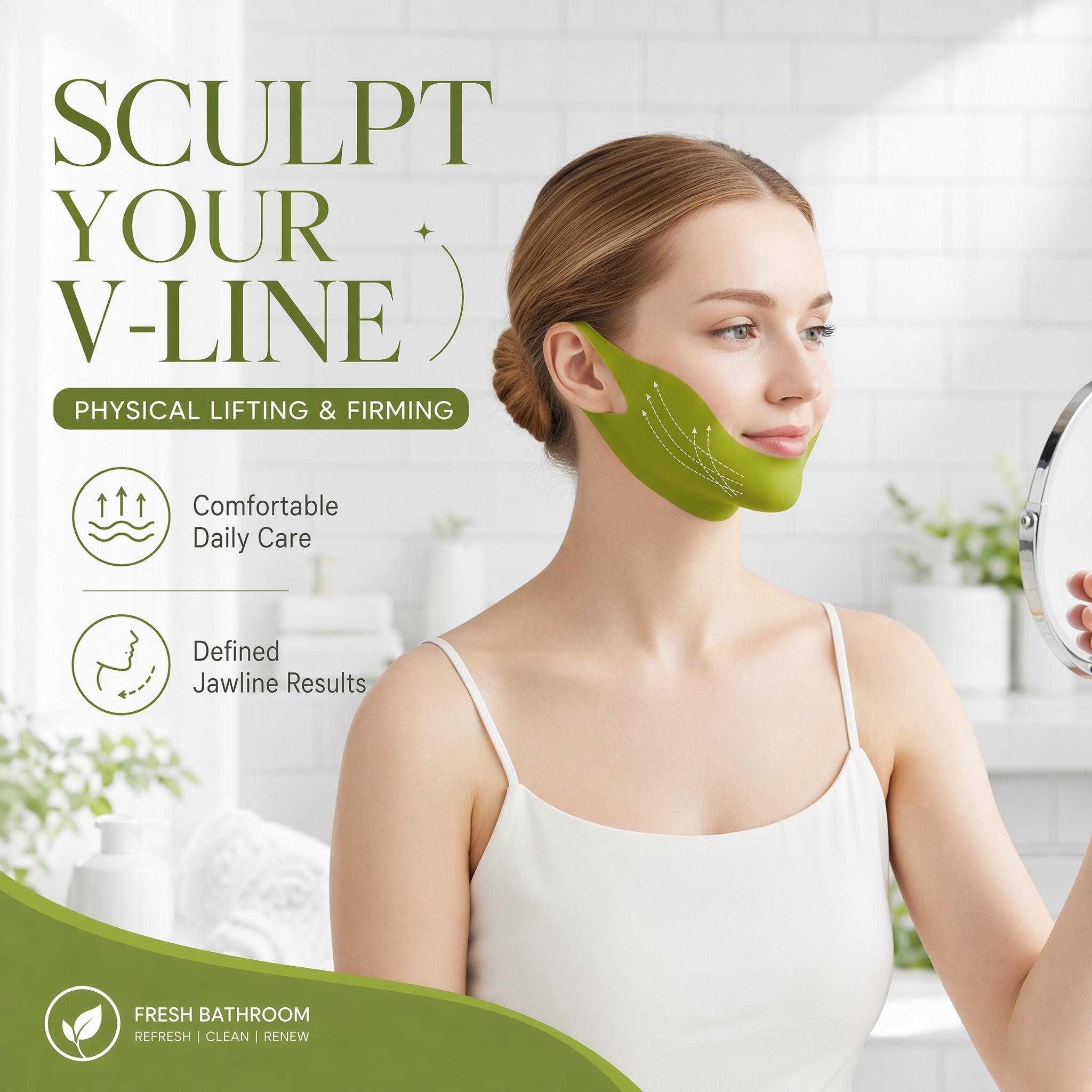 High-End Daily Facial Lifting & Firming Bandage, Anti Wrinkle Lifting, Face Shaping Strap, Facial Sculpting Tool, Double Chin Improvement, Lift Mask, Skin Care Accessory