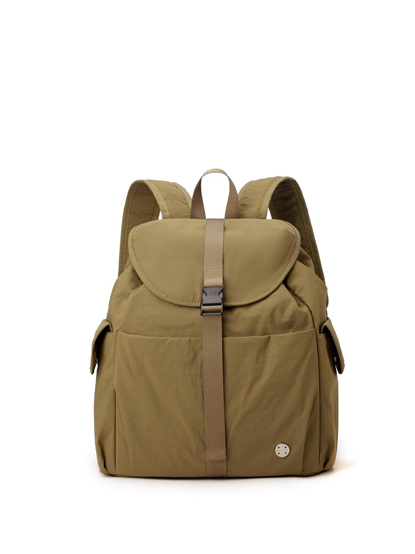 Large capacity backpack, solid color and clean color backpack buckle, fashionable and versatile, casual and simple, suitable for students to go to school, campus, commuting, shopping, men's and women's backpacks, Multifunction Backpack