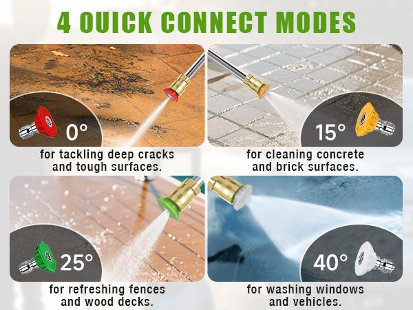 Electric Pressure Washer, 2600 PSI 2.4 GPM Power Washer with 4 Nozzles & Foam Cannon, for Driveways, Cars, Fences, Decks, Patios & Outdoor Cleaning Hose Home