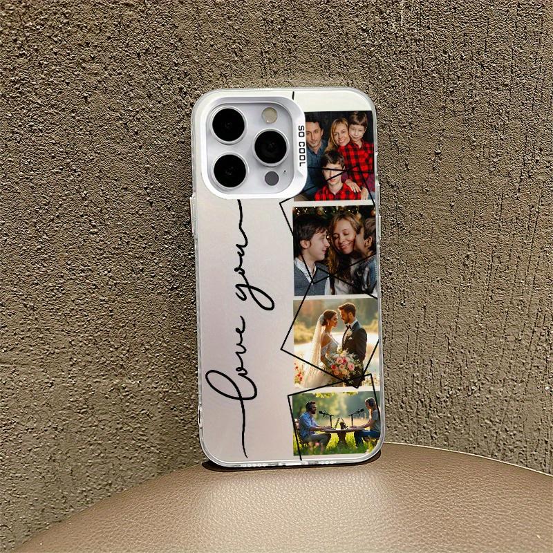 Custom Laser Phone Case for Apple 17 Series, Frame with Multiple Images, Anti-Drop and Non-Slip, Large Holes, Random Print