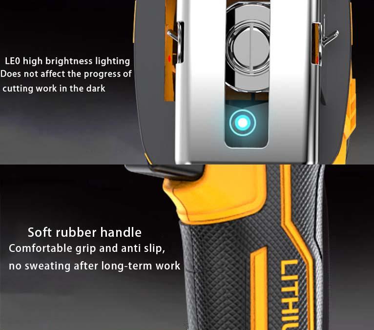 YUNXI reciprocating saw Lithium-ion battery powered cordless saw, cordless saw blade, cordless reciprocating saw, suitable for home and outdoor use, for cutting trees, PVC, thin wood panels and soft metal.