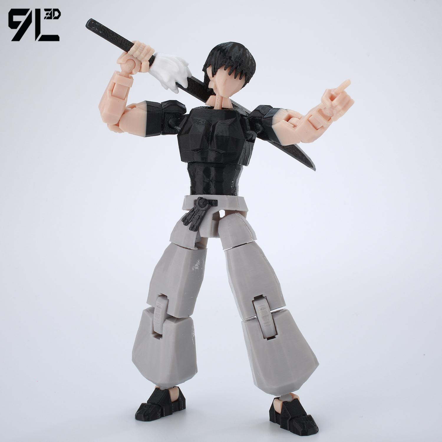 9L3D Printed Jujutsu Kaisen Fushiguro Toji Anime Multi-Jointed Shapeshift Toys Action Figures Mannequin Model Ornaments Gift Toy