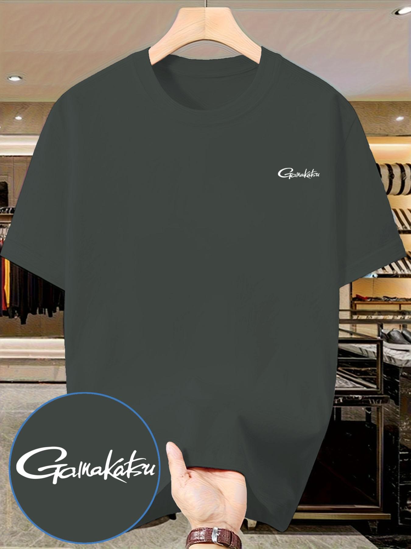 Gamma Kaz Handwritten Font T-Shirt, Essential Closet Piece, Men's Casual Streetwear, Short Sleeve, Slim Fit, No Button, with Collar