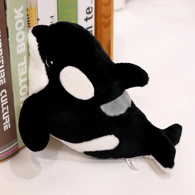 Lifelike Killer Whale Plush Toys Stuffed Orcinus Orca Fish Doll Cute Shark Cartoon Soft Sleep Pillow Kids Girls Baby Gift