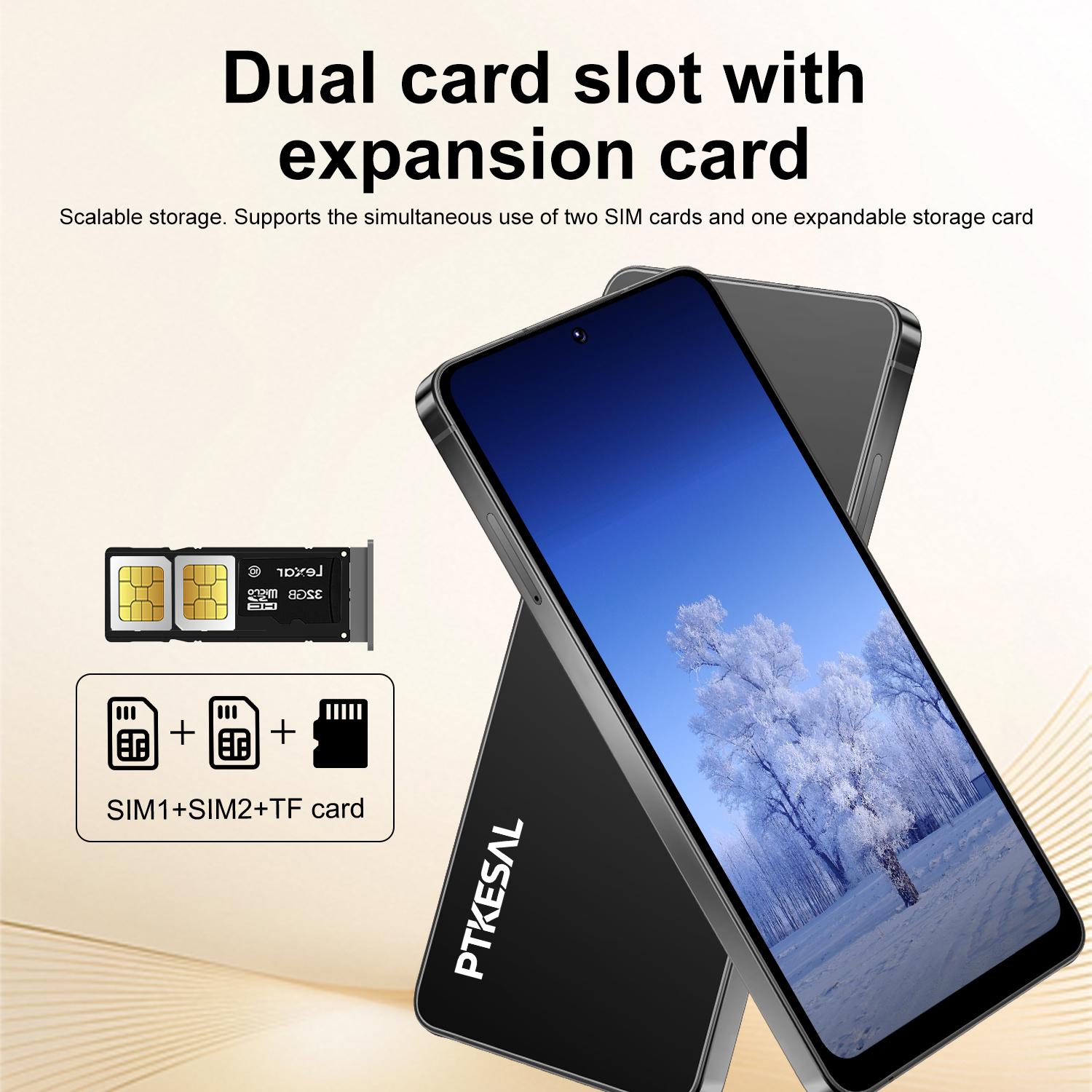 Budget Android Smartphone Ptkesal-26 Ultra, 6.75-Inch HD Display, Dual Sim, 3gb RAM 32GB ROM, 4g Network, 5+13mp Camera, 4100mah Battery