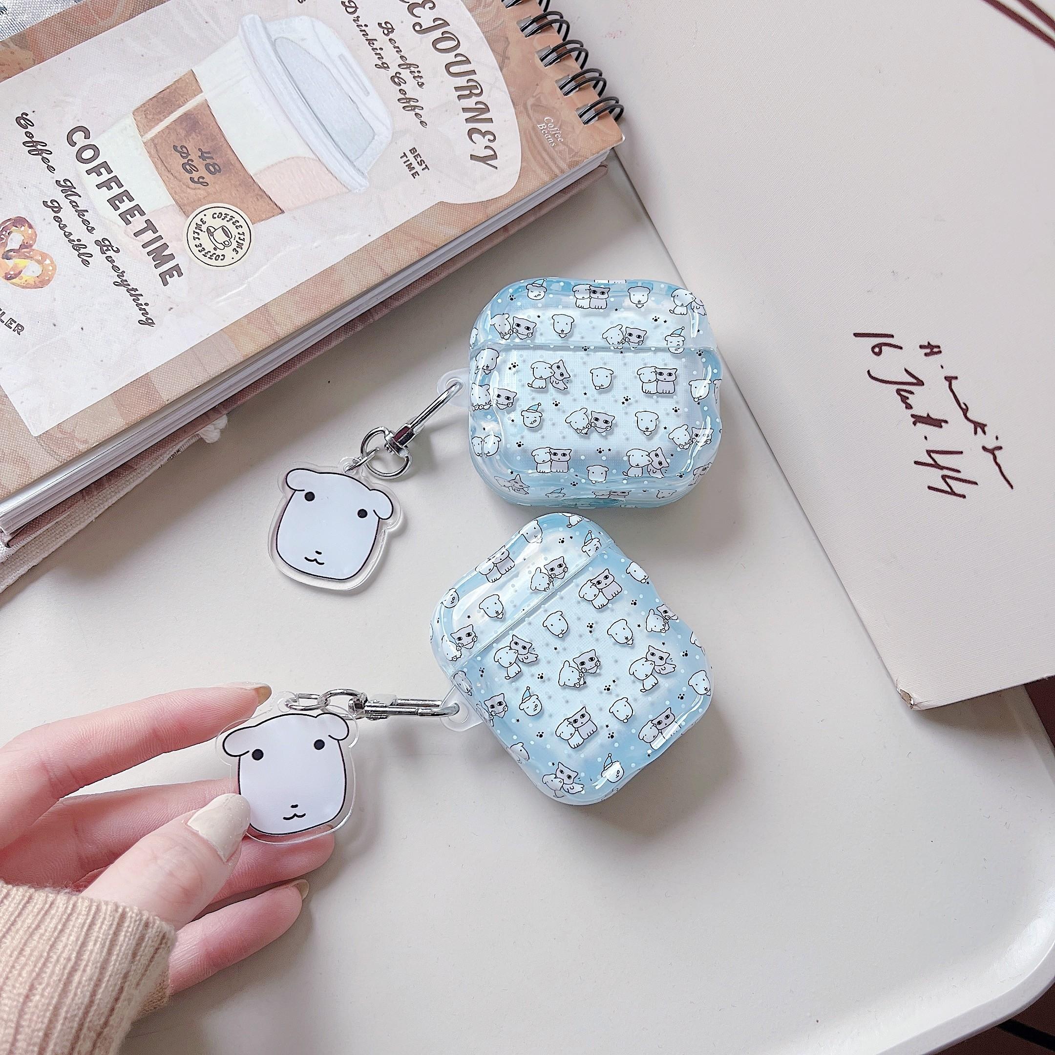 Apple AirPods Pro 3 Earphone Case, Full Screen Puppy Design, Compatible with Gen 2/3/4, Wireless Earbud Protector, Dirt-Resistant, Drop-Proof