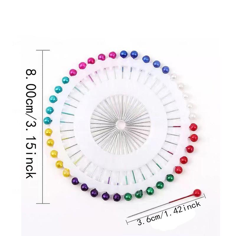 120pcs Colorful Stitch Markers, DIY Sewing Supplies, Large Head Pins for Garment Drafting, Essential Tool for Sewing Enthusiasts