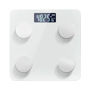 Smart Rechargeable Electronic Scale, Bluetooth Body Fat Monitor, Portable Home Body Composition Scale for Daily Weight Tracking