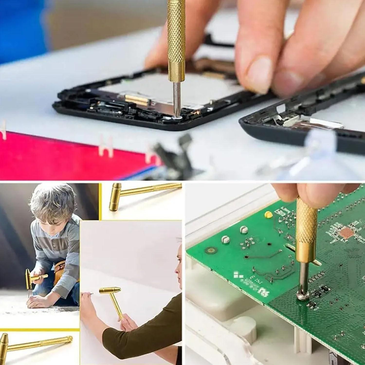 Mini Multi-Functional Hammer 6-In-1, Multitool Nut Hammer, Small Iron Hammer for Home Use, 5-In-1 Screwdriver Tool, Hand Tools, Hardware