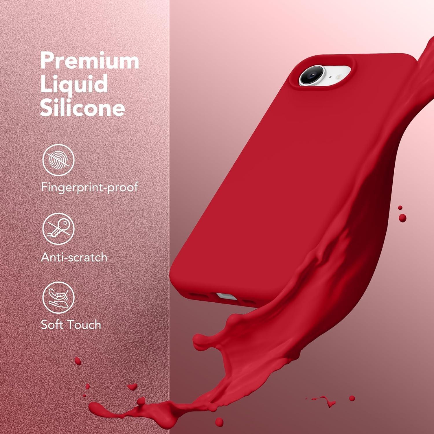 Magnetic for iPhone 17E 16E Case, Compatible with MagSafe, [Soft Anti-Scratch Microfiber Lining] Slim Silicone Shockproof Protective Phone Case for iPhone 16E 17E 6.1" Cover Casing