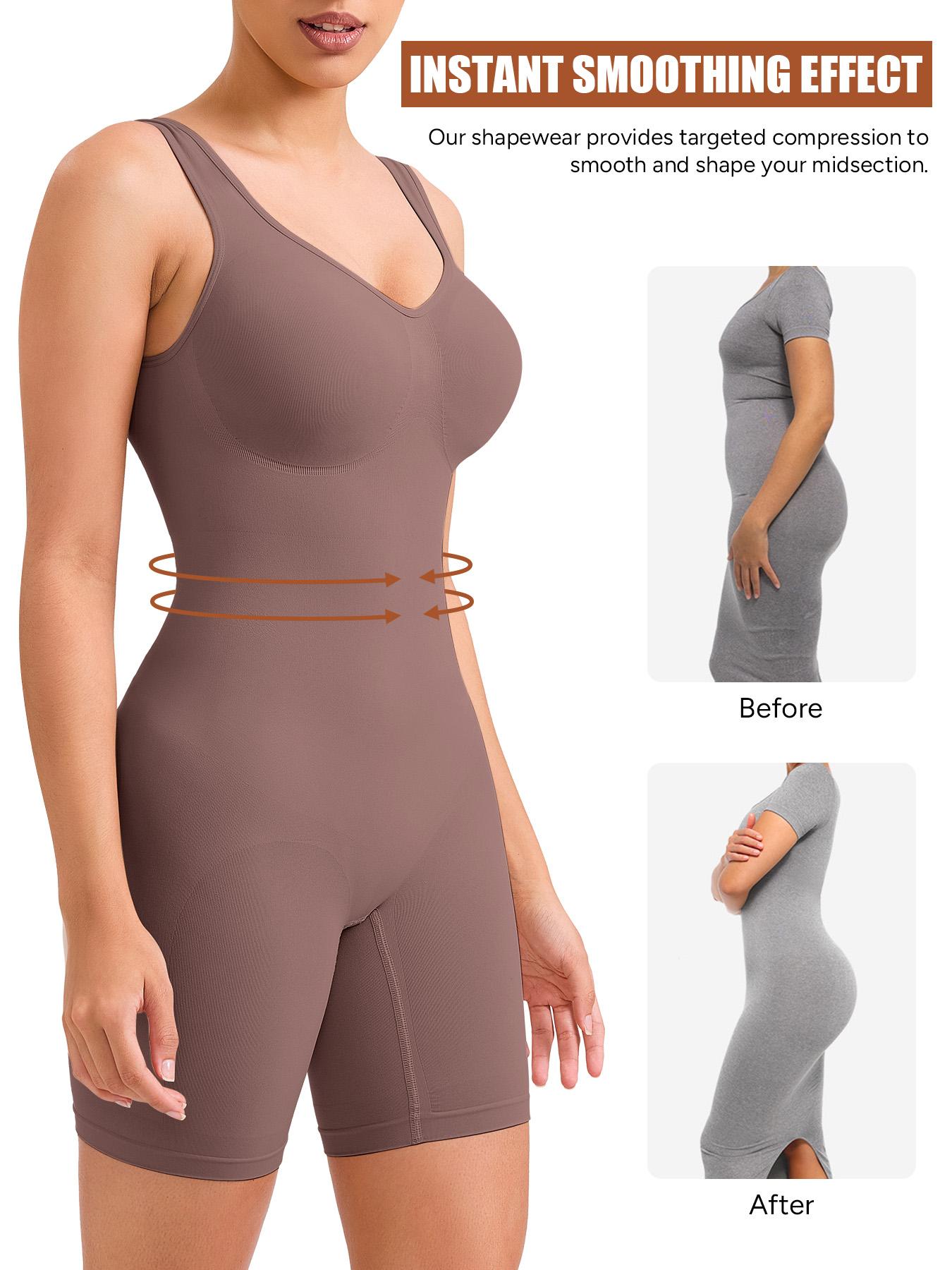 Women's Ultra-Elastic Shapewear Vest Without Cup Pads, Abdominal Cinching & Chest Lifting, Invisible Seamless All-Day Comfort Underwear