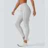 Halara High Waisted Drawstring Striped Yoga Leggings with Pockets