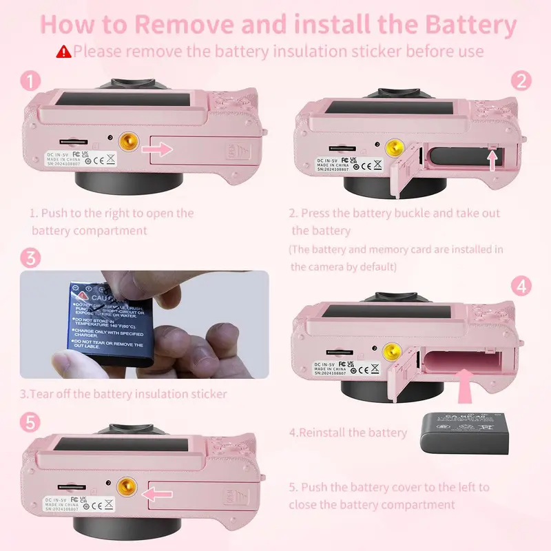 Product Introduction of GLOBAL PICK 4K Digital Camera with 180° Flip Screen, 16X Digital Zoom Vlogging Camera, Autofocus Camera, Including Wide Angle & Macro Lens, 32GB TF Card, Ideal Gift Choice, Photographic Kit 153