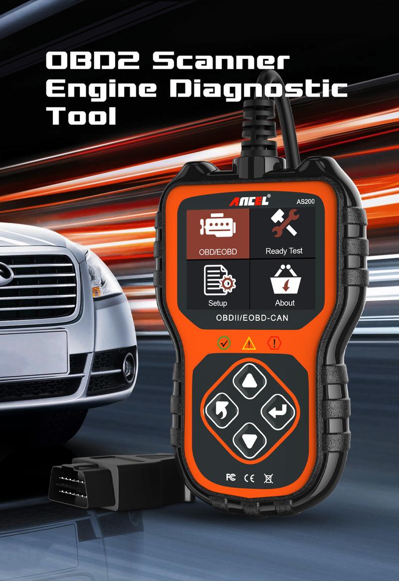 ANCEL AS200 OBD2 Scanner Automotive Tools Professional Code Reader Car Scanner Engine Check Auto Diagnostics Vehicle