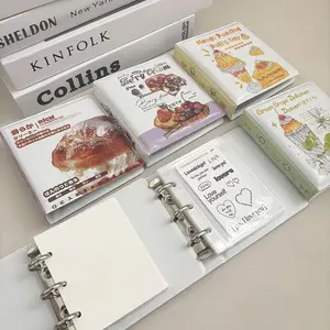 Sharkbang 3-Hole PU Collect Book, DIY 20 Card Sleeves KPOP Card/Idol Card Storage Book, Binder Ring Case Organizer