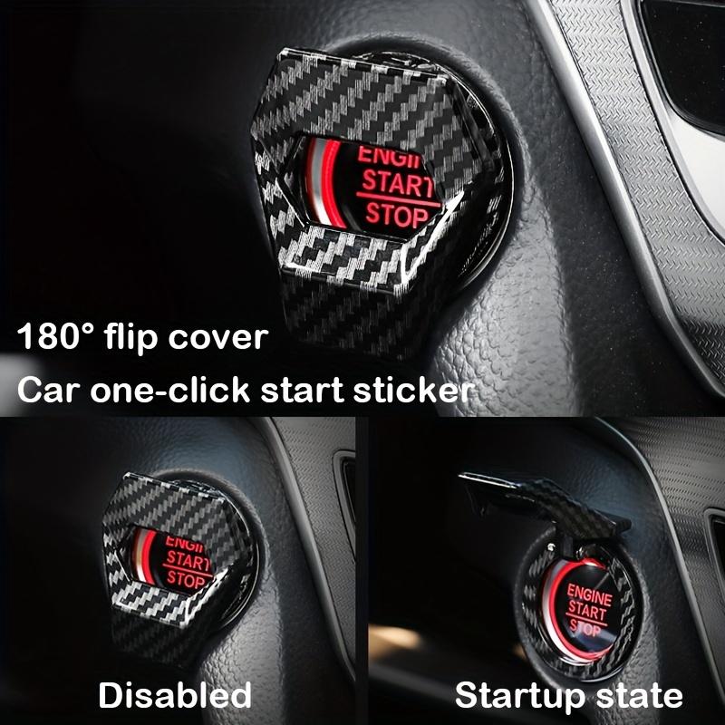 Car Engine Start/Stop Button Cover, 1 Count Car Engine Start Stop Button Protector, Universal Car Interior Accessory for Most Vehicles, Car Interior Decor