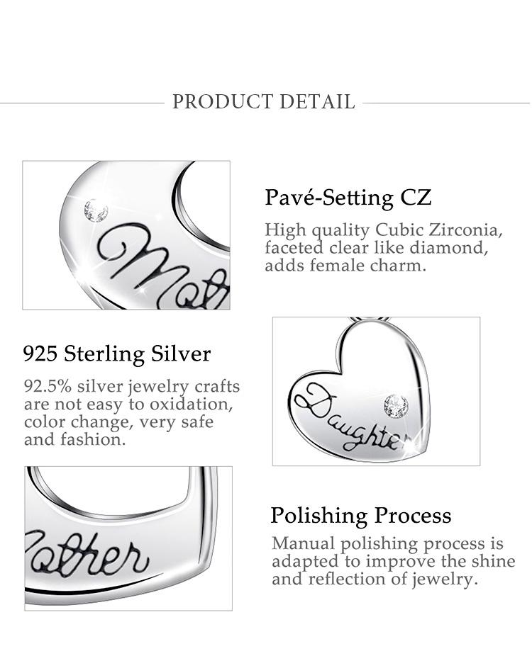 Harmony 'Mother & Daughter' Heart Pendants, Luxury Cubic Zirconia Necklace Set, Meaningful Jewelry Gift, Heartfelt Birthday & Holiday Gift