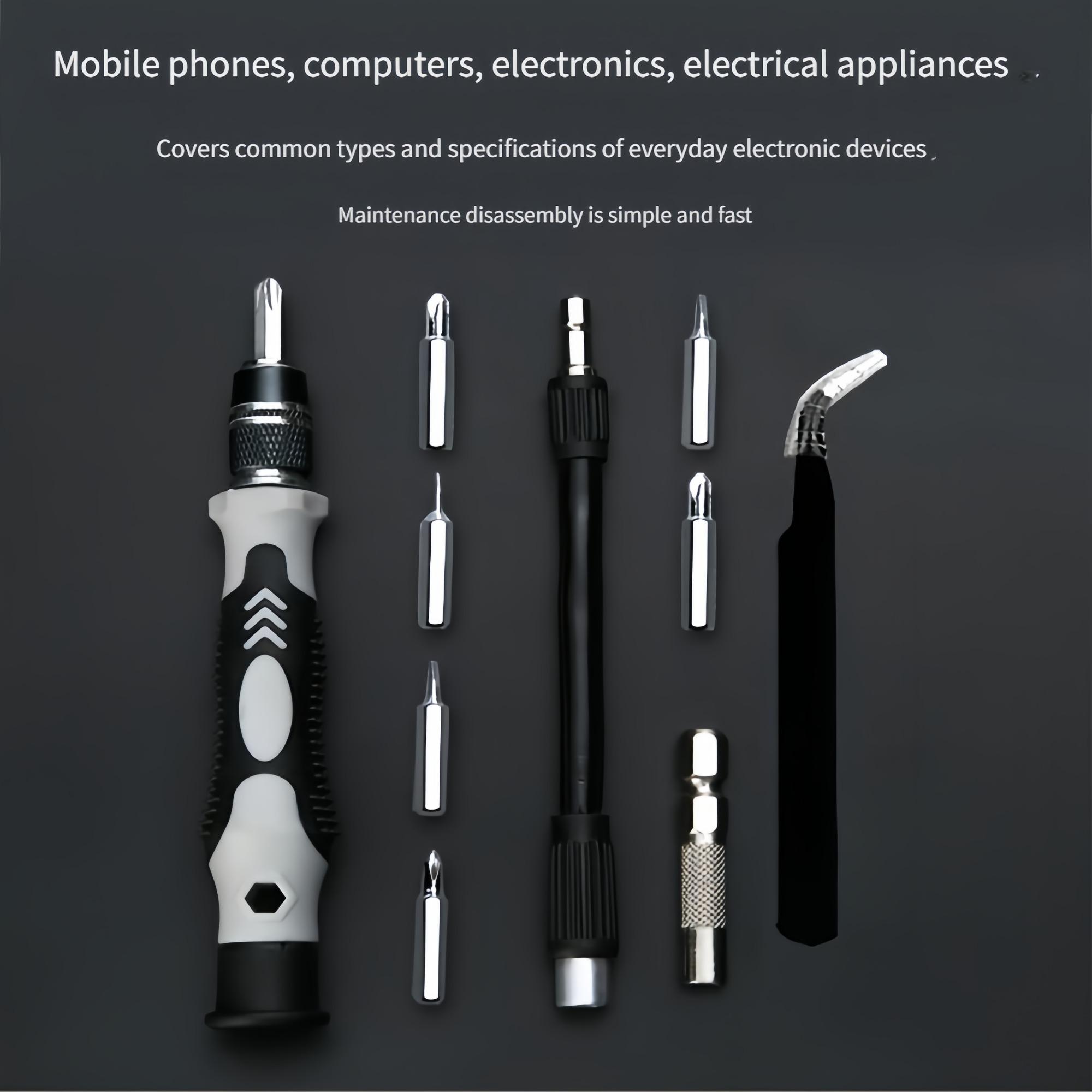 115pcs Multi-Function Screwdriver Set, Home Use Phone Computer Repair Tool Kit, Professional Disassembly Screwdrivers, Magnetic Precision Screwdriver