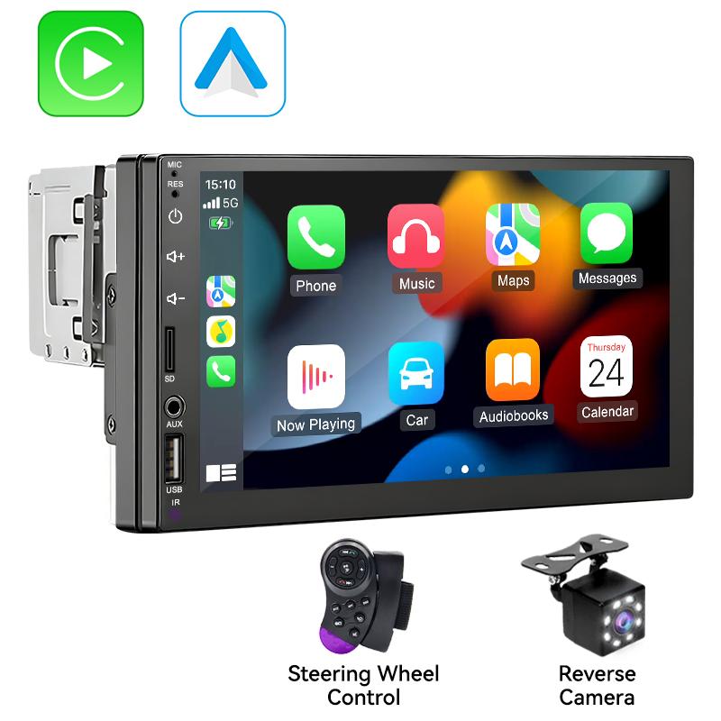 7 Inch 1din Car Multimedia Player, Carplay Display+radio, Car Display Screen, Supports Wired Apple Carplay/android Auto, Steering Wheel Control, Bluetooth-compatible 5.0 7 Inch 1din Car Multimedia Player, Carplay Display+radio, Car Display Screen, Supports Wired Apple Carplay/android Auto, Steering Wheel Control, Bluetooth-compatible 5.0