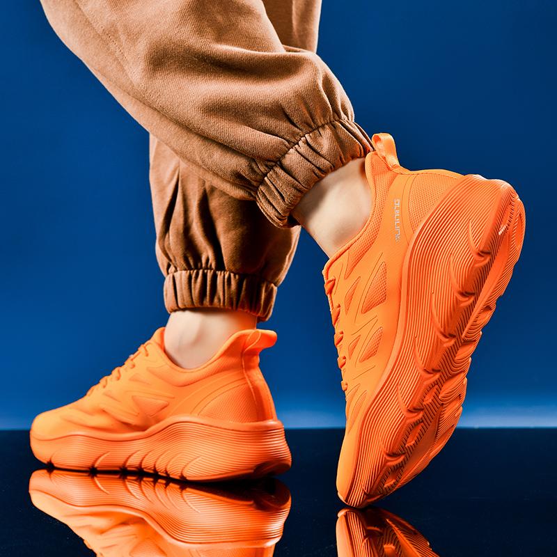 Level Up Your Casual Vibe! Men’s Chunky Casual Sneakers | 6 Vibrant Shades (36-47) | Lightweight, Shock-Absorbing & Trendy | Breathable Casual Shoes