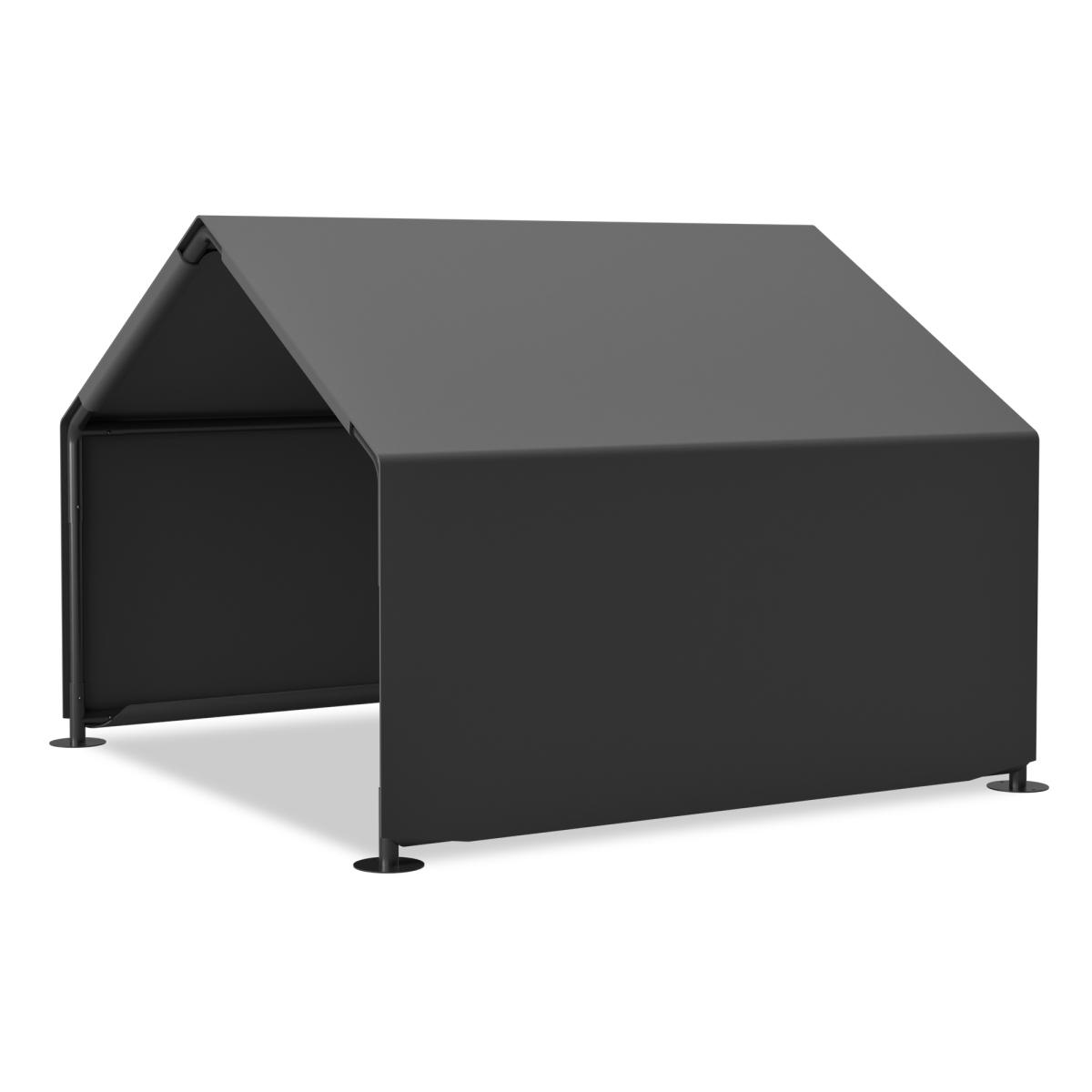 Aobtkel Portable Dog Shade Shelter, 47.8 Inch Outdoor Pet Tent with UV Protection and Water Resistant 420D Oxford Cover, 1 Inch Steel Frame, Ventilated Dog House for Dogs Cats Camping Garden Patio Backyard, Gray