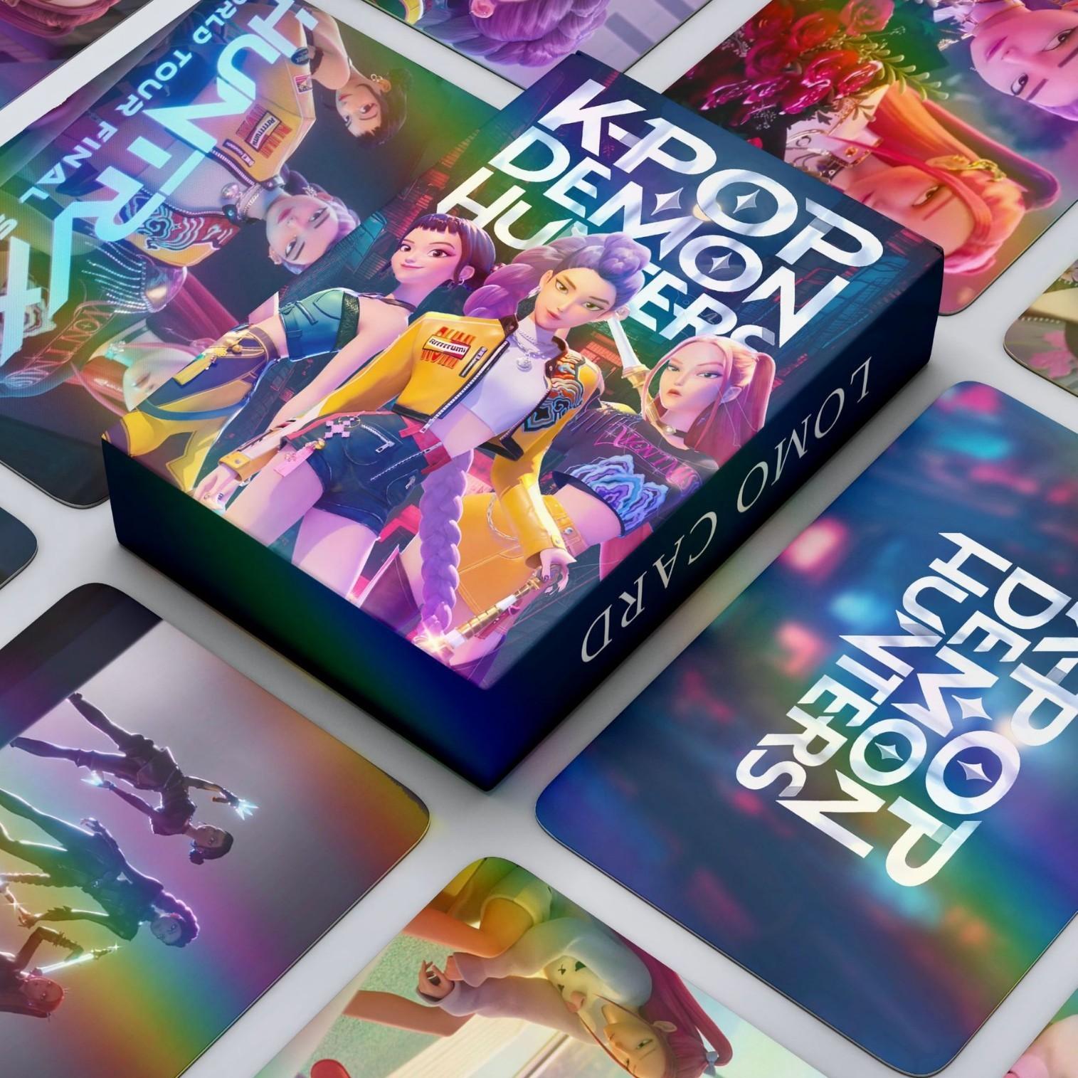 Kpop Trendy 55 Demon Hunter Theme Anime Style Collection Cards ...