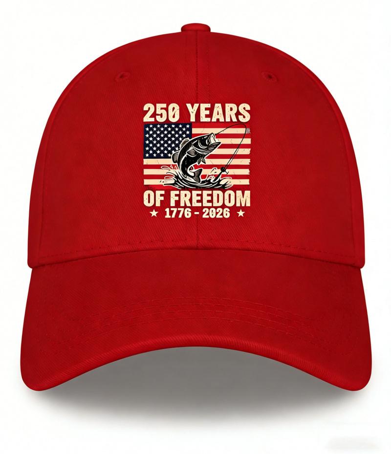 2026 New Hot-Selling American 250th Anniversary Fashion Denim Baseball Cap with Vintage Print, Soft Top Duckbill Hat, Unisex