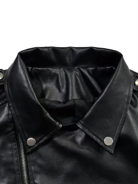 Women's Leather Jacket, Stylish One-Piece Design, Perfect for Casual Wear & Daily Use, Durable Women's Outerwear Apparel