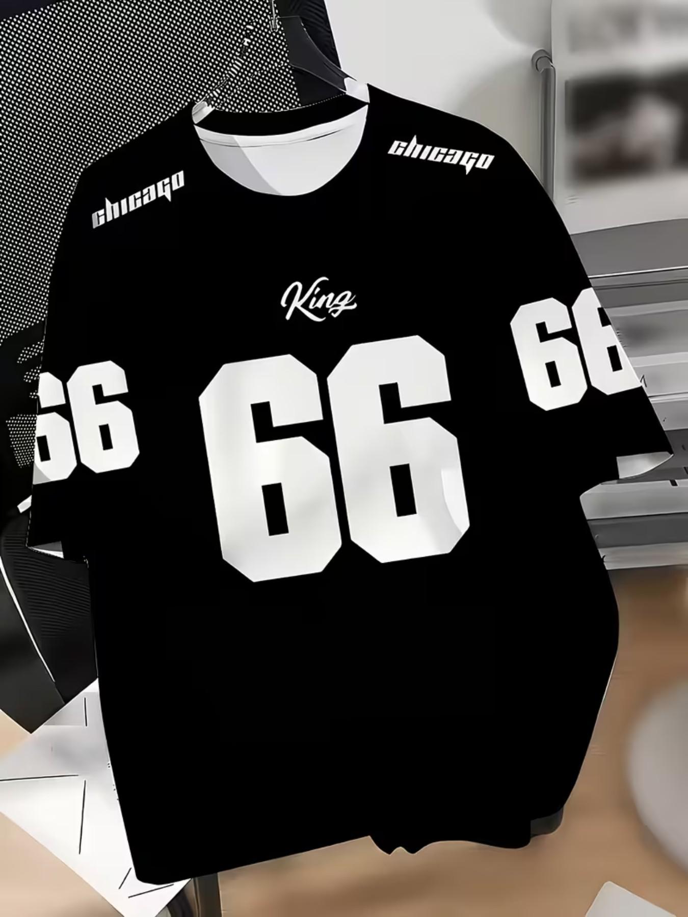 Men's Casual Slim-Fit T-Shirt, All over Print, Breathable Round Neck, Short Sleeve, Spring Summer Fall, Fashion Trendy Sports Top