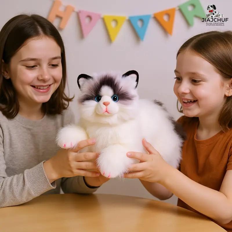 Plush Cat Doll Companion Toy, Soft Stuffed Animal Figure, Cute Kitten Plushie for Kids Girls, Perfect Gift for Children Plush Cat Doll Companion Toy, Soft Stuffed Animal Figure, Cute Kitten Plushie for Kids Girls, Perfect Gift for Children
