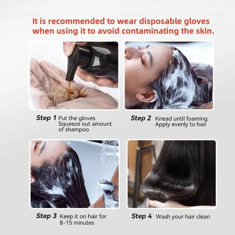 3-In-1 Hair Dye Shampoo, 1/2 Boxes with Natural Extracts, Moisturizing Nourishing Hair Dye Shampoo, Professional Hair Care & Styling for Men and Women