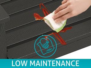 Anbuy Patio HDPE Dining Table Set, 5-Piece Outdoor Dining Table Sets, 2 in 1 Outdoor Furniture Table and 4 Outdoor Chairs for Garden, Backyard, Poolside, Easy Assembly, Ergonomic Design