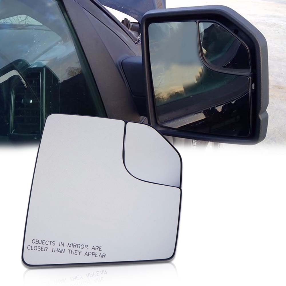Right+Left Passenger Side Mirror Glass Replacement Fit For 15-2020 Ford F150 Pickup
