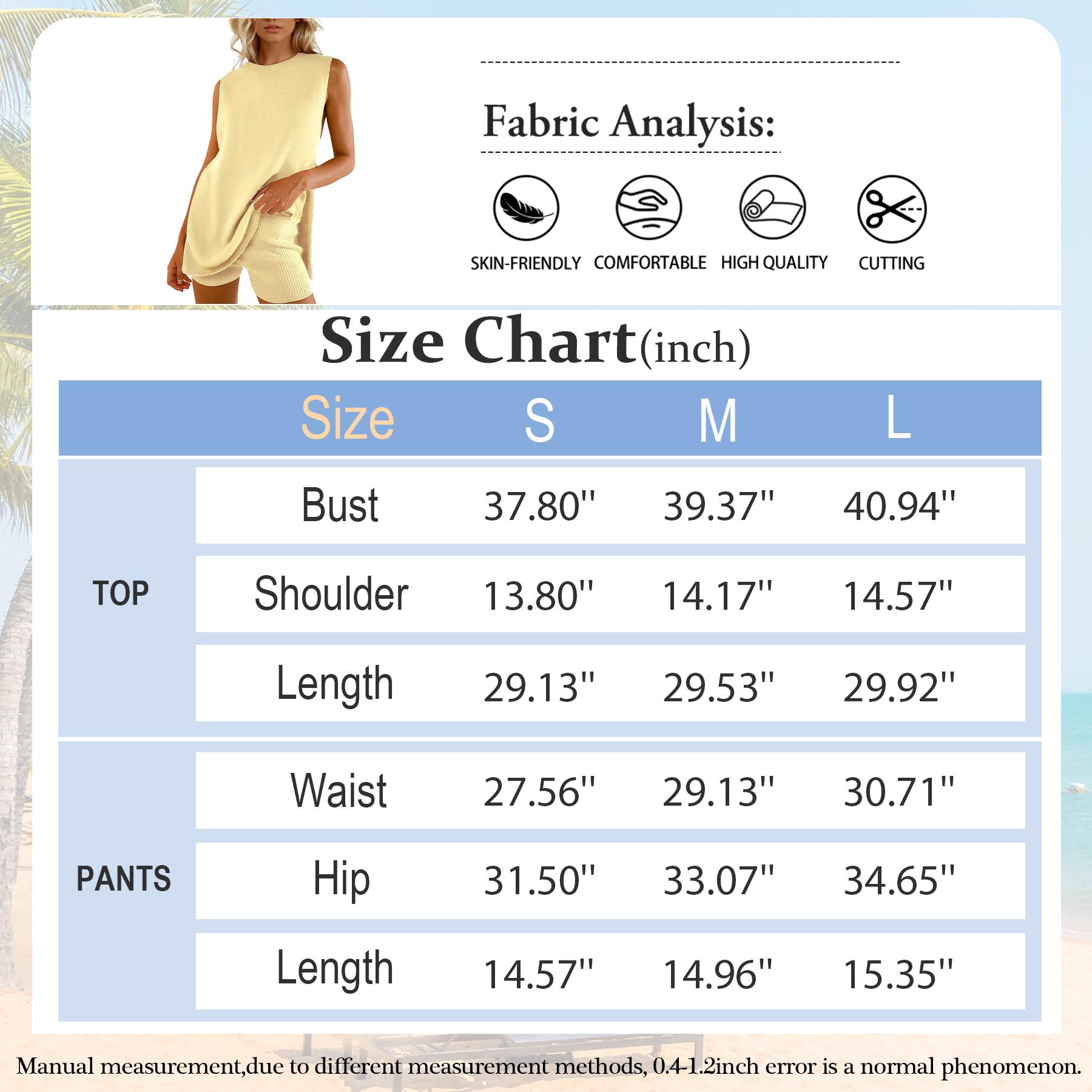Arssm Women Summer Sleeveless Sweater Sets Knit 2 Piece Outfits Tunic Tank Top Matching Shorts Vacation Beach Sets Womenswear Slim Clothes Crewneck Fitted Suits Loose Casual