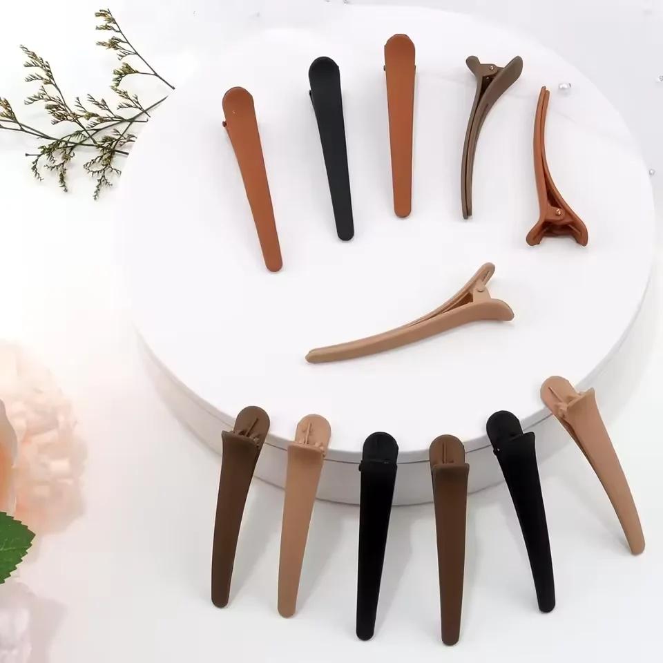 12 PCS Hair Clips for Styling Sectioning, 3.1 Inch Matte Alligator Hair Clips Barrettes No Crease Duck Billedcords for graduation,gift,graduation cap