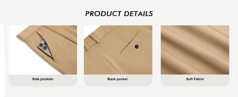 Runcati Mens Baggy Dress Pants Casual Pleated Wide Leg Lightweight Trousers | Loose Fit Old Money Pants, Work Business Relaxed Fit Slacks, Two Side Pockets, 30"/32" Suit Pants, Stretchable Elastic Waist Runcati Mens Baggy Dress Pants Casual Pleated Wide Leg Lightweight Trousers | Loose Fit Old Money Pants, Work Business Relaxed Fit Slacks, Two Side Pockets, 30"/32" Suit Pants, Stretchable Elastic Waist