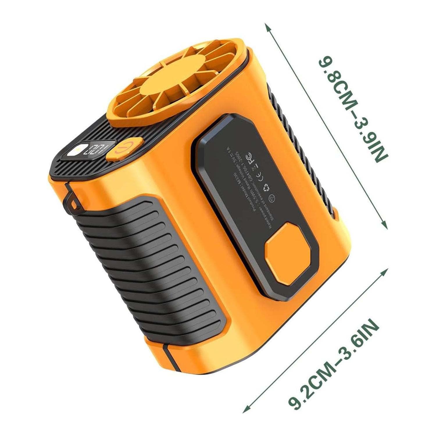 PADOX Personal Waist Portable Rechargeable Fan, 5000mAh Battery Power bank, 10 Speeds 5300RPM Airflow, LED Light, Wearable Belt Fan for Outdoor, Jobsite, Farms, Traveling, Fishing #SummerWins #DealsForYouDays PADOX Personal Waist Portable Rechargeable Fan, 5000mAh Battery Power bank, 10 Speeds 5300RPM Airflow, LED Light, Wearable Belt Fan for Outdoor, Jobsite, Farms, Traveling, Fishing #SummerWins #DealsForYouDays