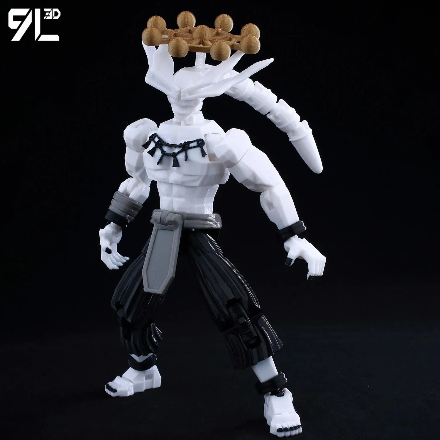 9L3D Printed Titan13 Jujutsu Kaisen Mahoraga Figure Dummy13 Lucky13 Multi-Jointed Poseable T13 Anime Model Collectible Toys Gift