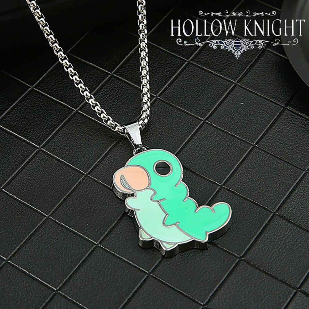 Hollow Knight Unisex Decorative Necklace - Bone Shape Metal Spike Pendant, Edgy Casual Wear Jewelry with Bone Nail Keychain Gift for Men Women