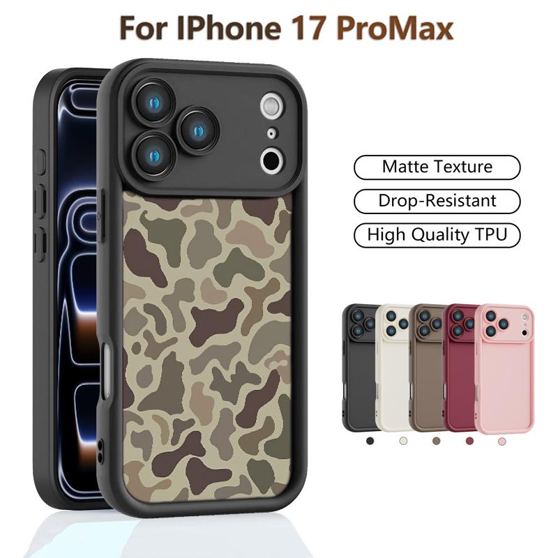 2025 New Camo Pattern iPhone 17 Pro max Phone Case Sika deer Shockproof Rubber Cover for iPhone 17 Air Promax 17Pro 11-16,Gifts for Hunter Outdoor enthusiast