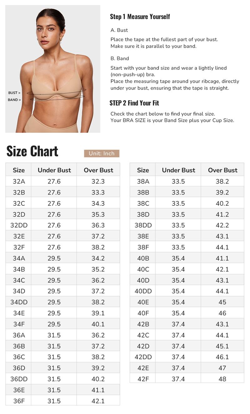 INLYRIC Women's Inbarely Plus Plunge Bra - Unlined Underwire Sexy Demi Balconette Bras