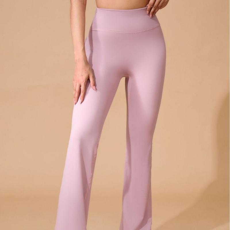 High Waist Yoga Pants with Phone Pocket| Butt Lifting Micro Flare Leggings No Chafing Workout Leggings