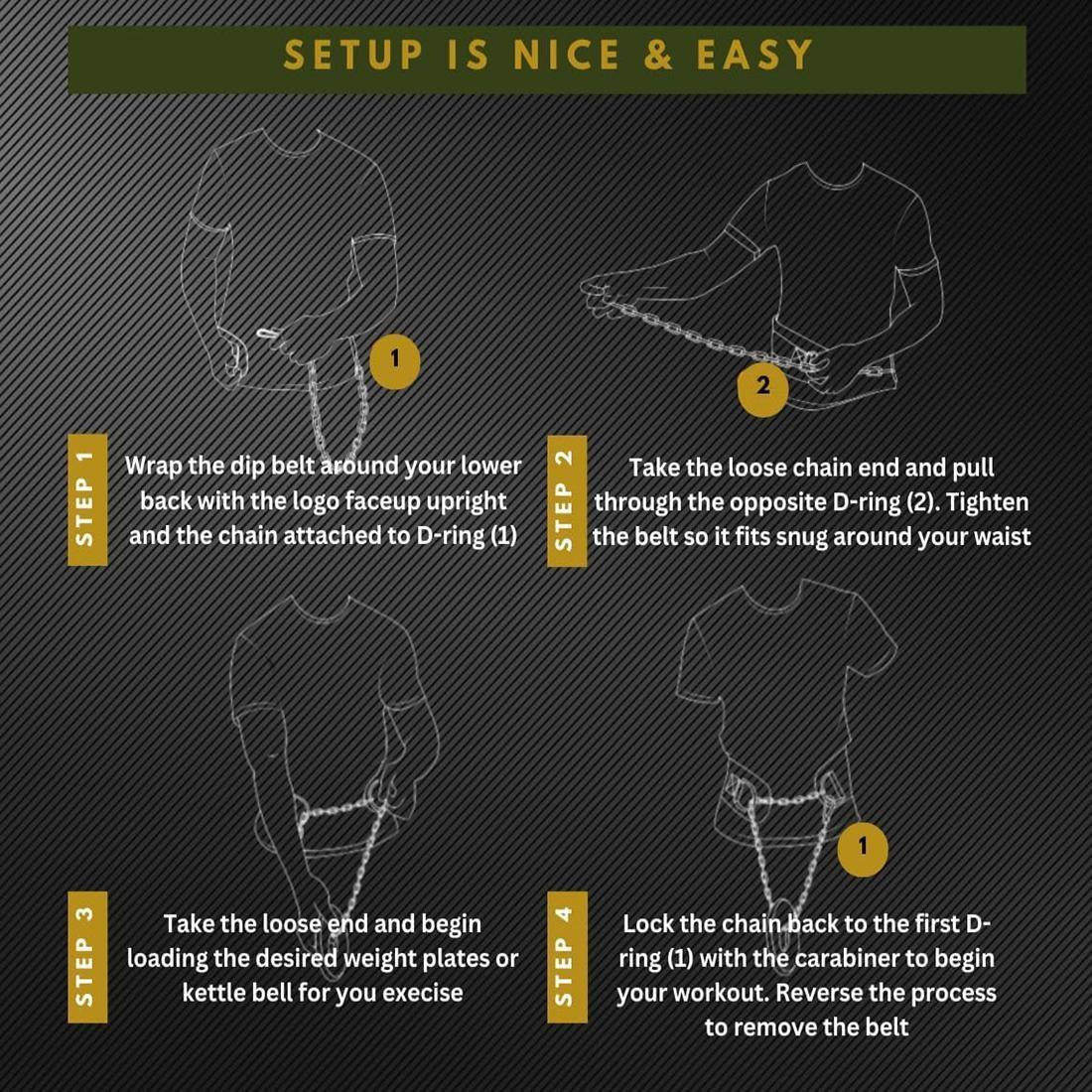 Professional Weight Bearing Fitness Belt, Durable Support for Weight Training, Ideal for Dips and Chin Ups, Unisex Design