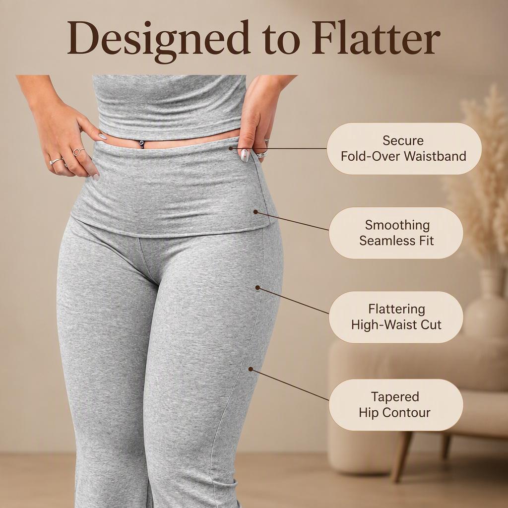 Women'S Flare Leggings High Waisted Tummy Control Yoga Pants Black Bootcut Wide Leg Leggings Workout Pants