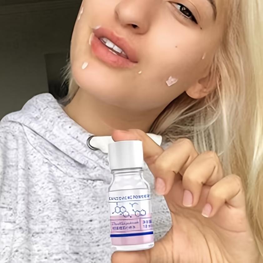 Pink Salicylic Acid Concentrate, Acne Treatment Serum, Hydrating Acne Remover, Contains Salicylic Acid, Lactic Acid, Glycerin, Dual-acid Dual-protection for Softening and Smoothing, Moisturizing and Oil-controlling, Unisex